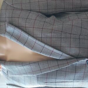 H&M Black and White Checkered Blazer